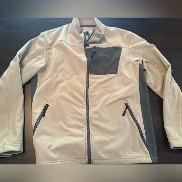 RedHead Other - RedHead FLEECE LINED JACKET Coat Size L Zip FRONT Long Sleeve 2 Tone Biege